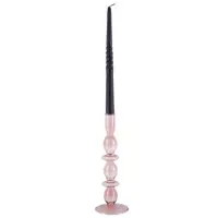 Present Time Candle Holder Glass Art Bubbles Large